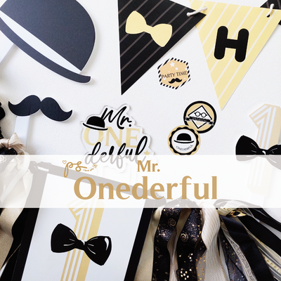 【Mr. ONEderful】奢華主題！寶寶一歲生日完美布置組合🎉