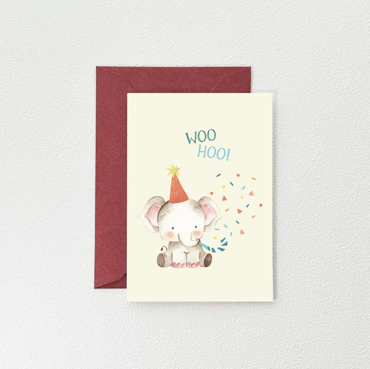 【歡慶小象】生日祝福卡 (副本)