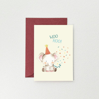 【歡慶小象】生日祝福卡 (副本)